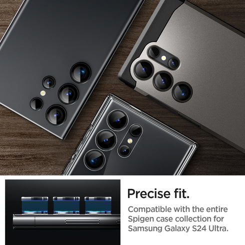 Protector de lente Spigen Galaxy S24 Ultra – Optik Pro EZ Fit (paquete de 2)